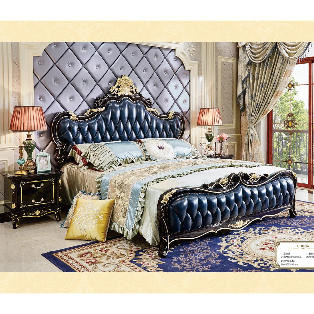 Cbmmart Bedroom Furniture Set Luxury Royal Classic Leather Beds Online Shopping