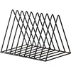 Iron Frame Magazine Book Stand Modern Simple Style Triangle Shape Design Decorative Desktop Organizer