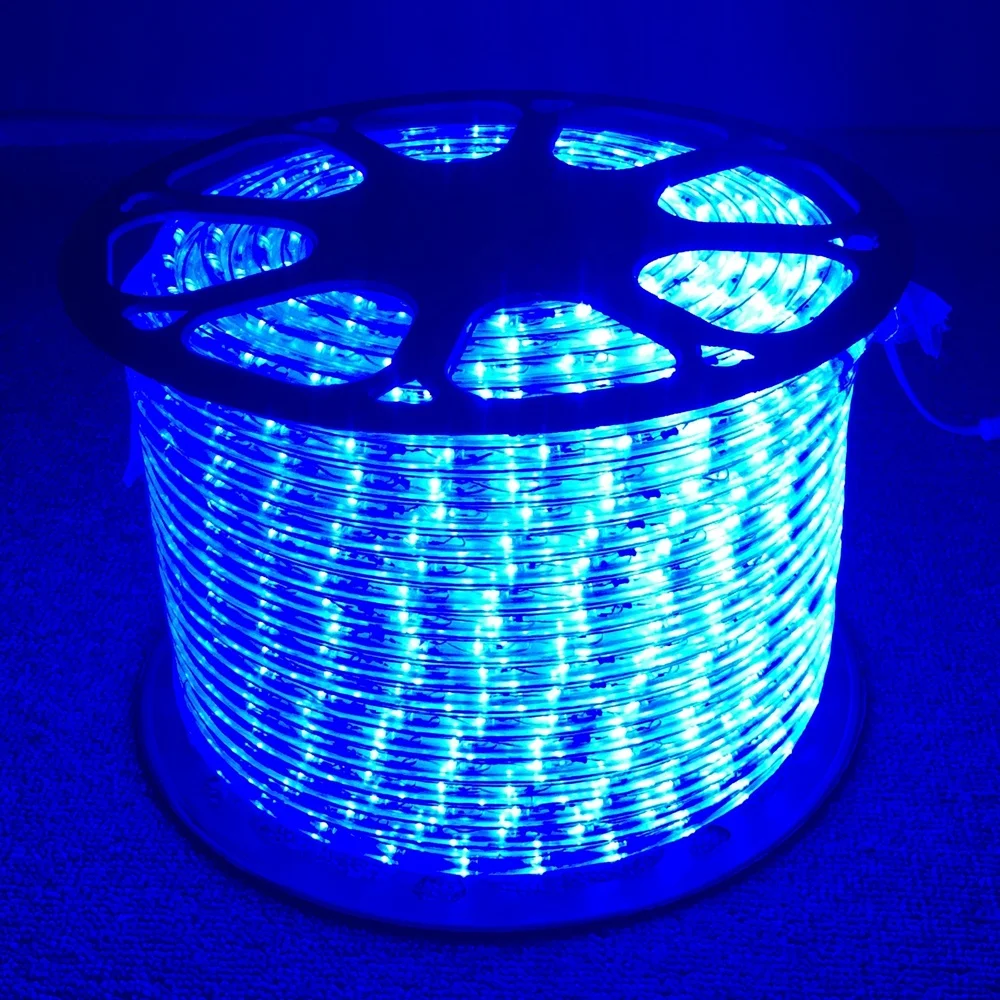 240v Green Led Rope Outdoor Lighting 13mm Horizontal Flash For Outdoor ...