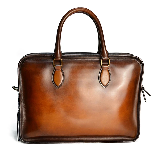 personalized leather briefcase for him