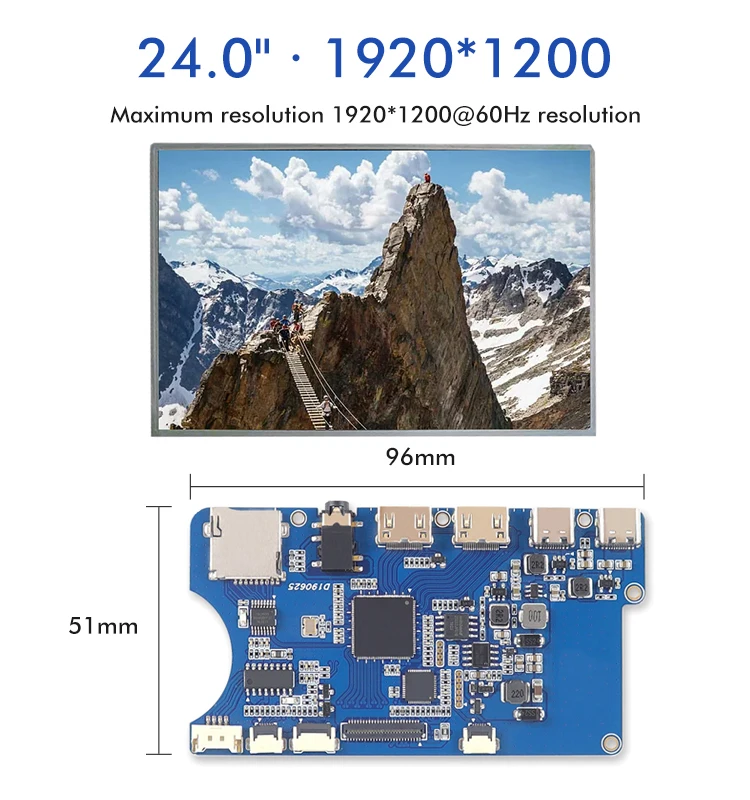 데스크탑 모니터 24 인치 1920*1200 Ips Lcd 스크린 Lm240wu4-slb3 디스플레이 패널 60hz Hd ...