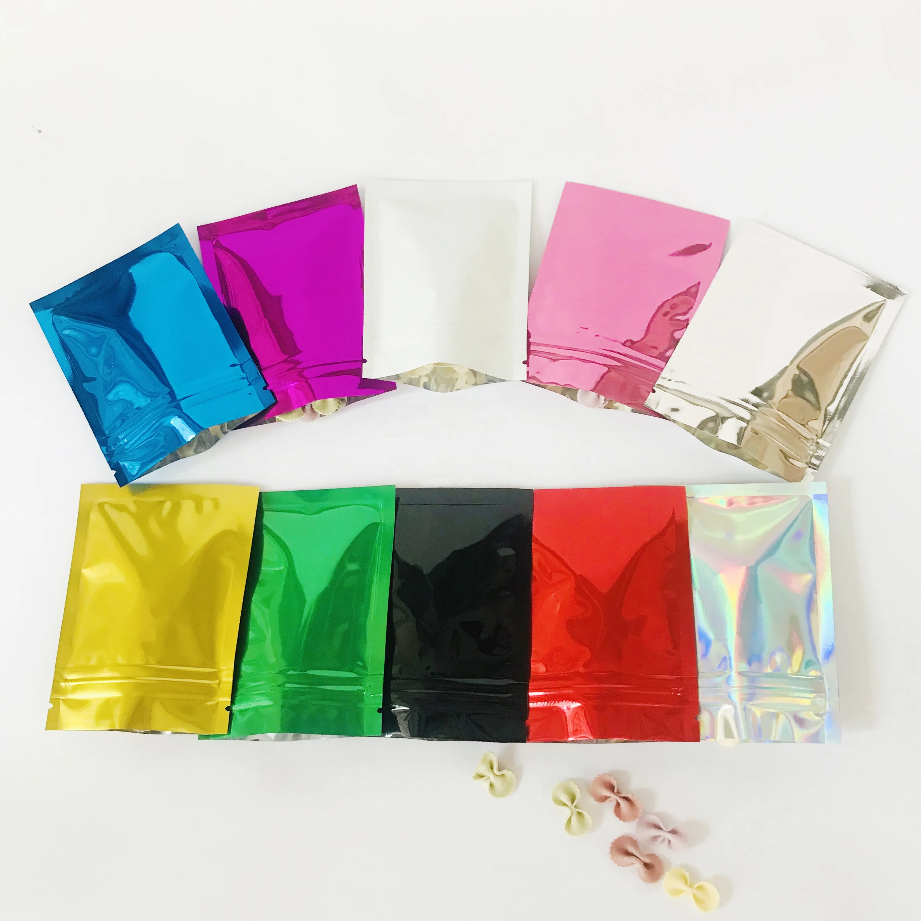 Smell Proof Metallic Colored Small Sample Bags For Spice Bags Ziplock ...