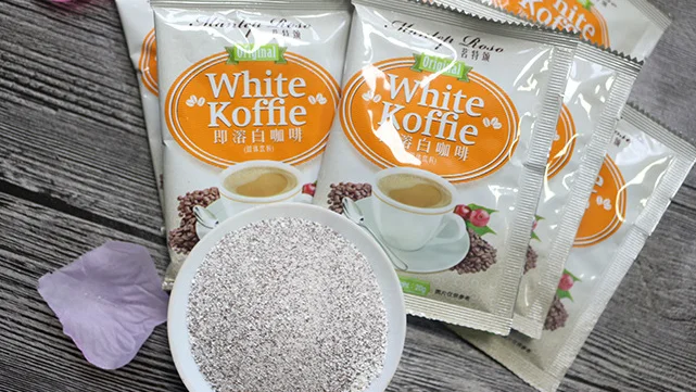 3 in 1  white coffee powder sachet packing machine coffee powder  production line