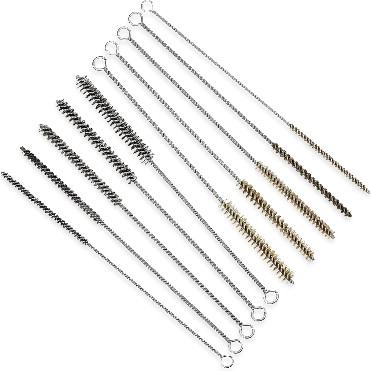 Wire Tube Brushes For Cleaning Stainless Steel Round Wire Brush Brass