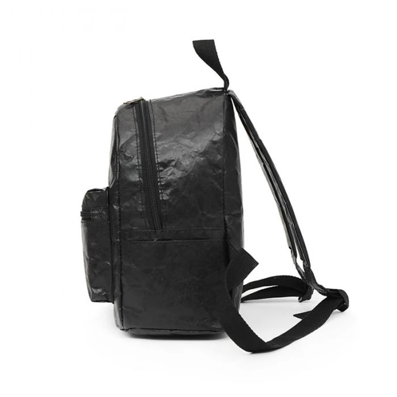 mochilas New Fashion Women Men Backpack Shoulder Bag Foldable Waterproof School Bag Zipper Kraft Paper Durable Gift Mochila Hombre
