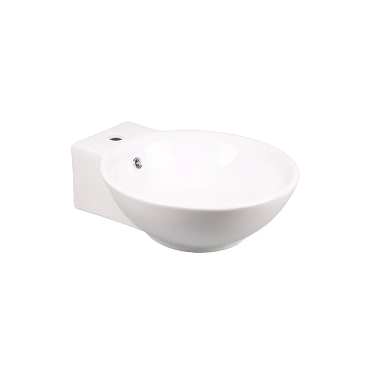 New Custom ceramic modern design bathroom freestanding wash basin bathroom mini white wash basin