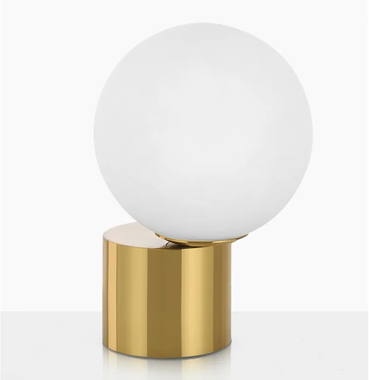 Nordic study personality hotel minimalist glass ball art modern desk lamp