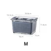 Middle Rectangular Plastic Baskets for storage Two-tier Fruit Basket for kitchen