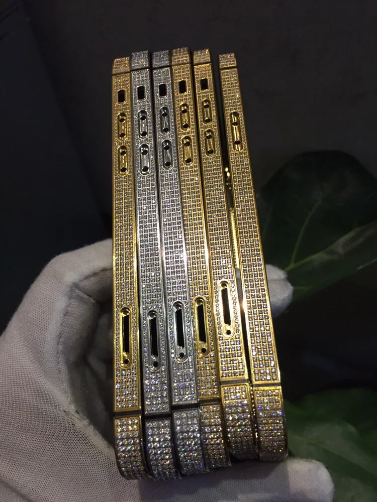 24k Gold Plated Middle Frame With Diamond For Iphone 14 Pro 14 Pro Max Replacement Housing Buy For Iphone 12 Pro 24k Gold Plated Inlay Zircon Middle Frame Replacement Housing For Apple Iphone