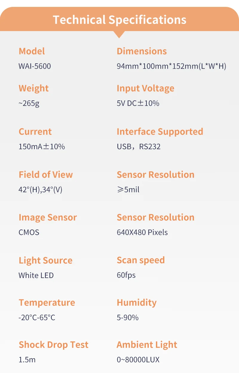 High Quality Desktop 2d Omnidiredtional Qr Barcode Reader Scanner Code bar