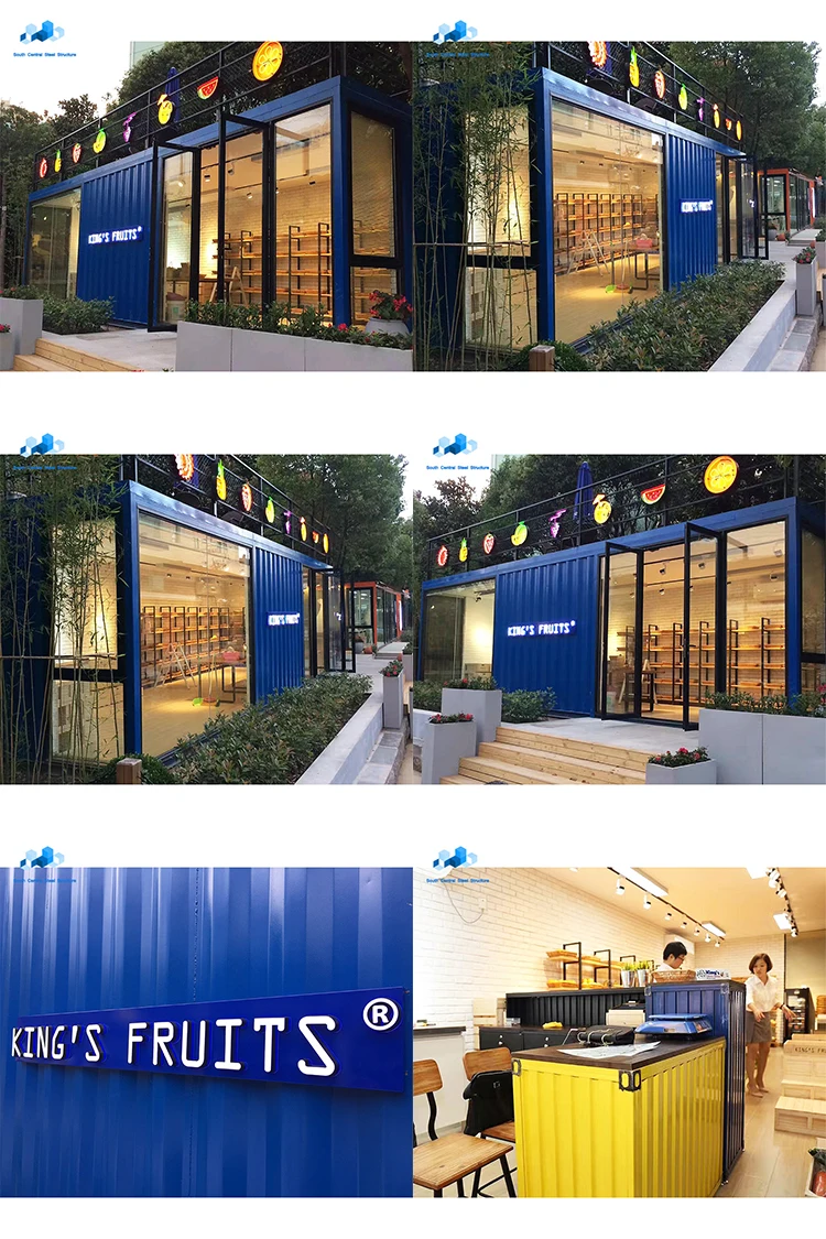 20ft Prefab Shipping Container House for Shop Bar Store