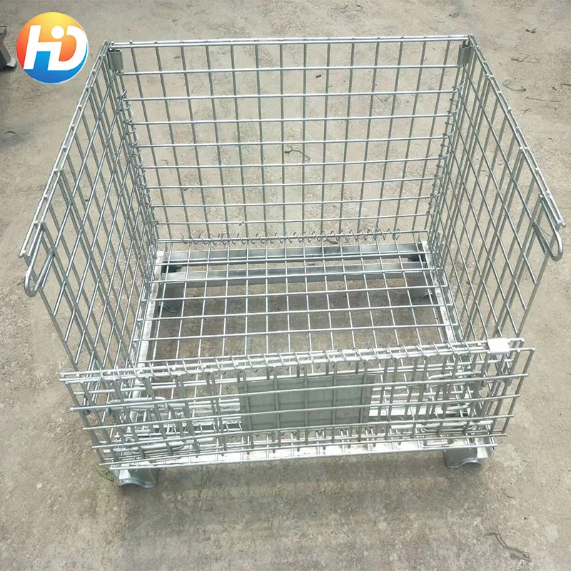 Warehouse Supermarket Roll Container / Storage Cage / Steel Storage