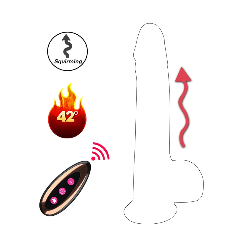 Remote Control Realistic Dildo Vibrator for Women Masturbation Vibrating Dildo with Remote Control for Women Sex Toys