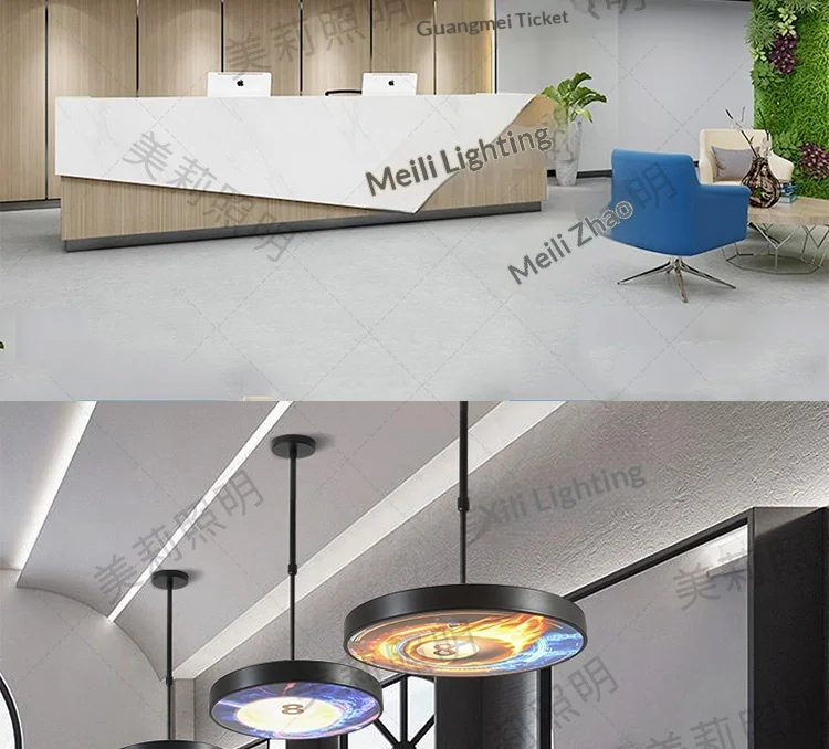 product pool hall chandelier e sports club gym decoration lights bar arcade custom starry sky pattern atmosphere lights energy efficient-10