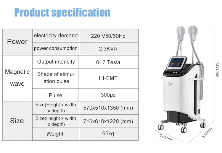 The latest professional electric muscle stimulation fat burn weight loss device exercise body slimming beauty machine