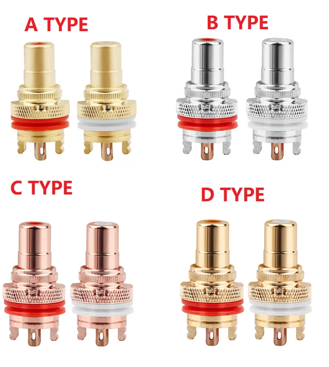 Bxon High Quality Rca Connector Female Gold Plated Av Socket Buy Rca Socketrca Socket Gold 1299