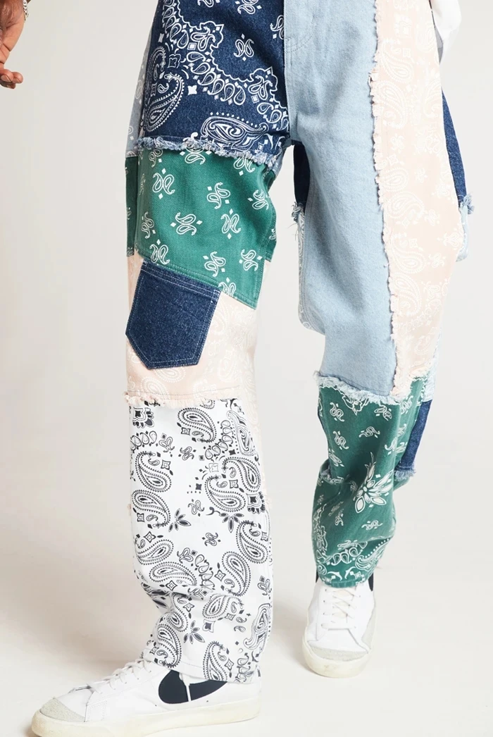 CD Femme satin pants in patchwork bandana set | ASOS