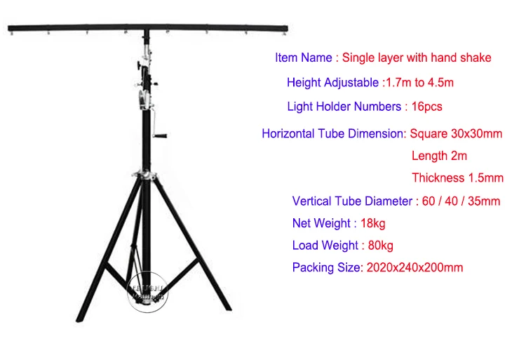 led par light stand truss