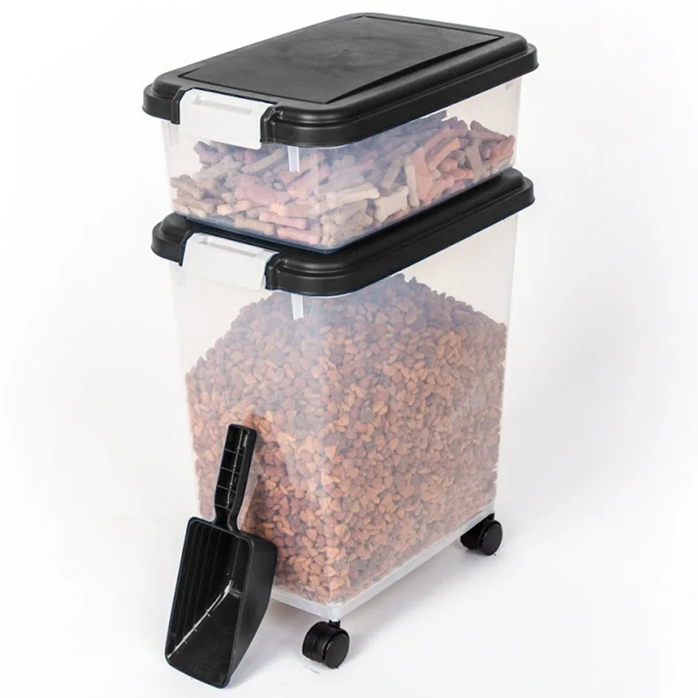 Wholesale Custom New Design Pet Food Storage With Wheel Pet Food