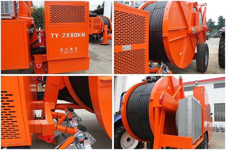 Cable Tensioners Stringing Equipment Hydraulic Conductor Tensioner