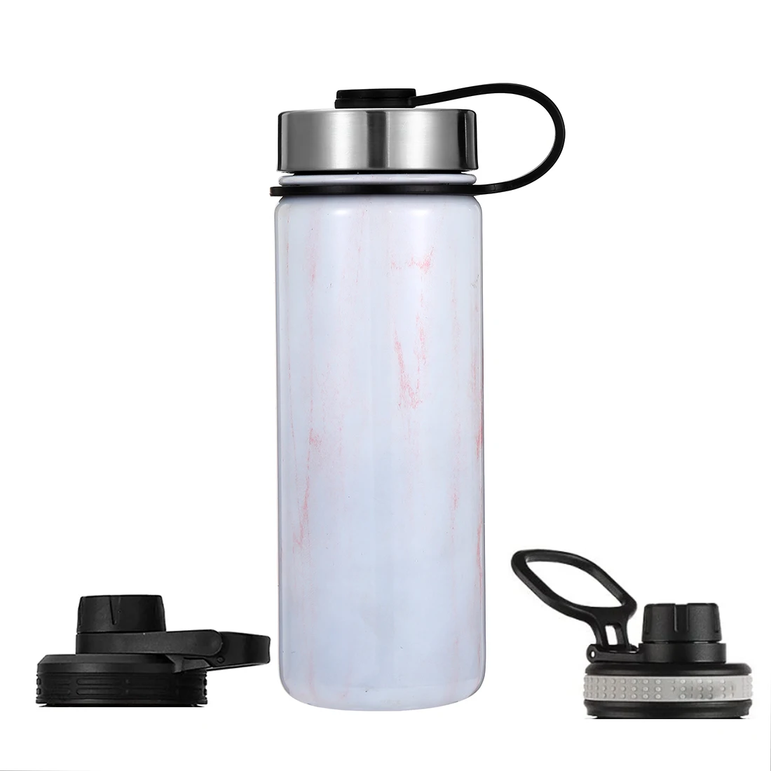 

double wall powder coated 22oz wide mouth Vacuum Insulated tainless teel Water Bottle with lid custom logo,1 Piece, Your color