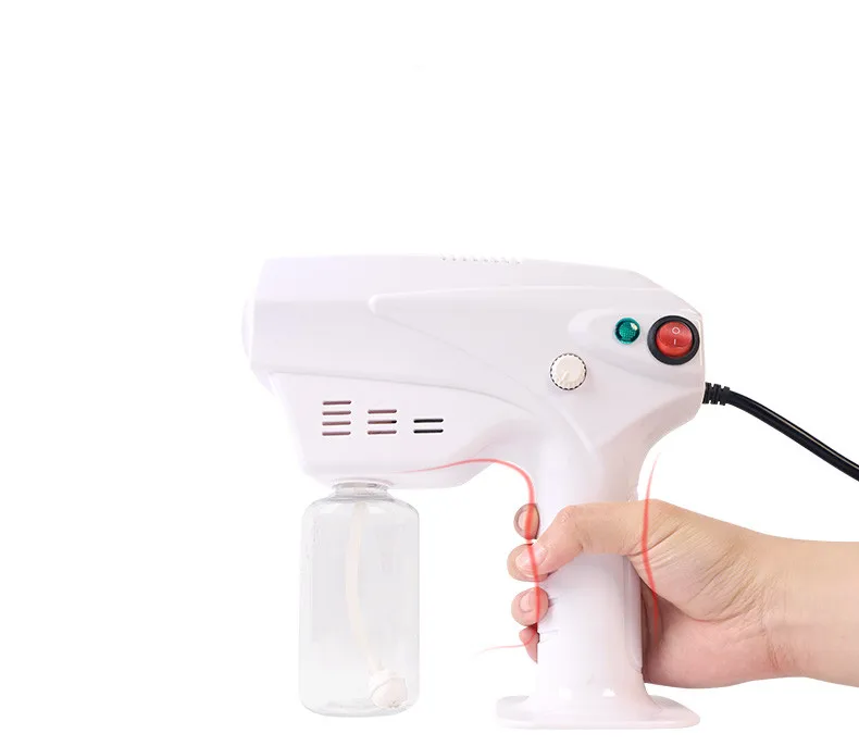 1200w Uv White Appearance Sprayer Gun With Blue Light Portable Smoke