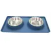 custom logo best silicone pet dog bowl mat pet eat bowl for pet round bowl stainless steel