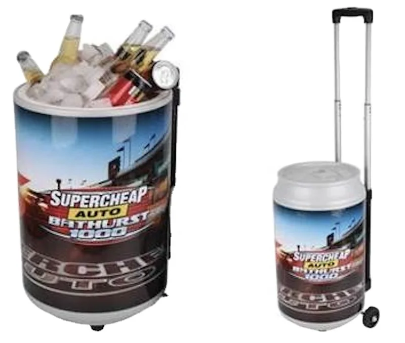 Hs Plastic Custom Beer Can Bucket Ice Cooler Box With Wheel And Trolley