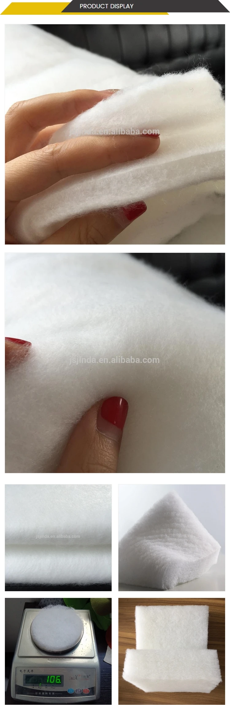 High Quality Washing Polyester Wadding/batting For Quilt And Garment