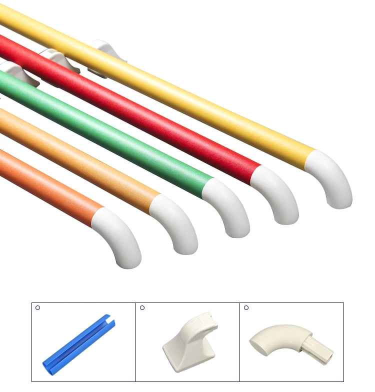 Hospital Used Stair Handrail Plastic Cover Medical Handrail For Elderly