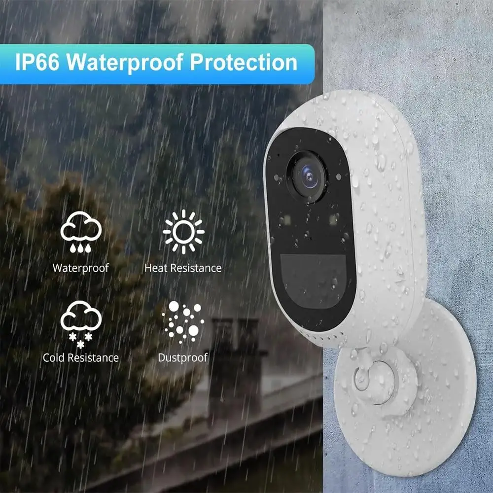 AI Wireless Solar Security Camera Night Vision & Motion Alert