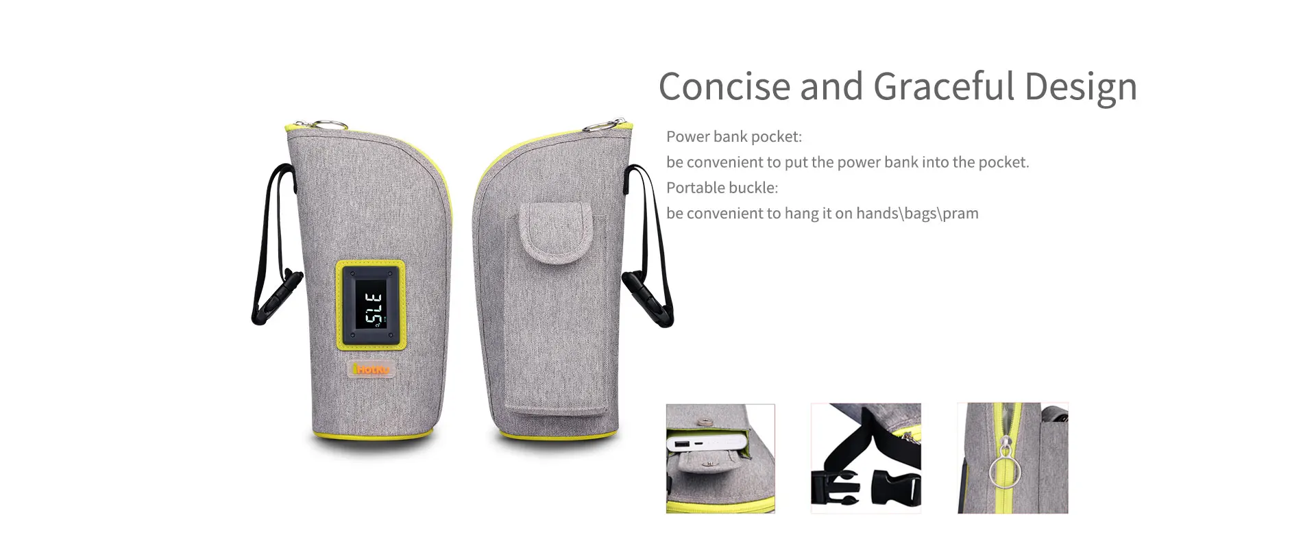 ihotku travel baby bottle warmer