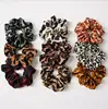 Large intestine ring hair leopard pattern color cloth circle female OL commuting elastic lead rope
