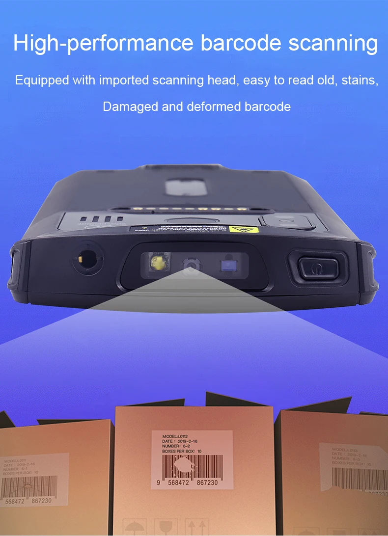 Dt50 Industrial Rugged Handheld Terminal Pdas Barcode Scanner Inventory