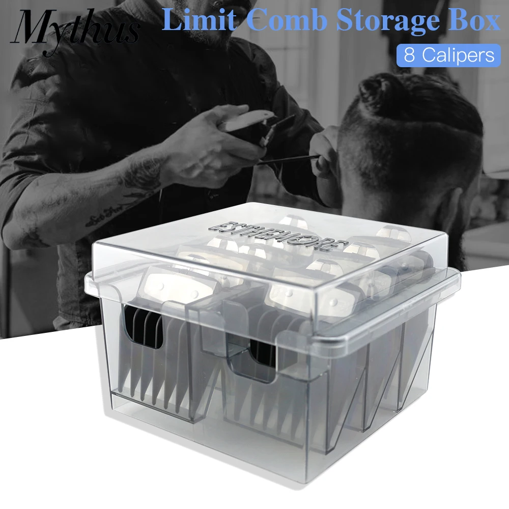 Square Limit Comb Case Waterproof Moistureproof Hair Clipper Box Clear