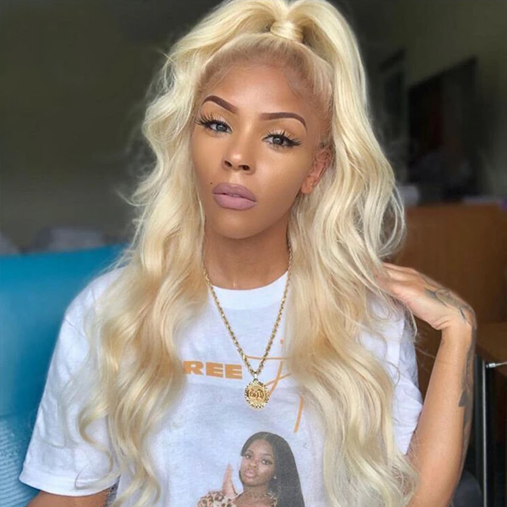 Free Sample 613 Bleached Human Hair,Full Lace Wigs 27 30 613 Brazilian