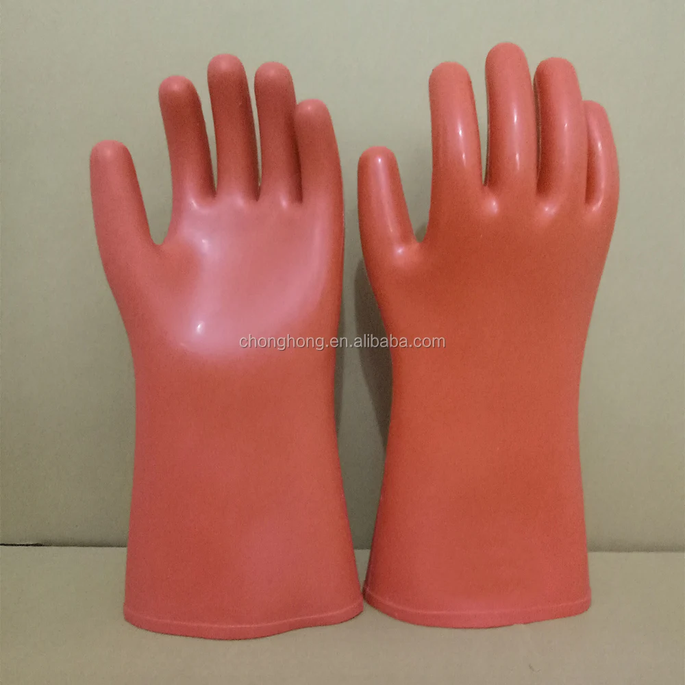 Hot Sale Electrical Work Gloves 12KV Dielectric Safety Gloves Long Rubber Working Insulated Safety Gloves