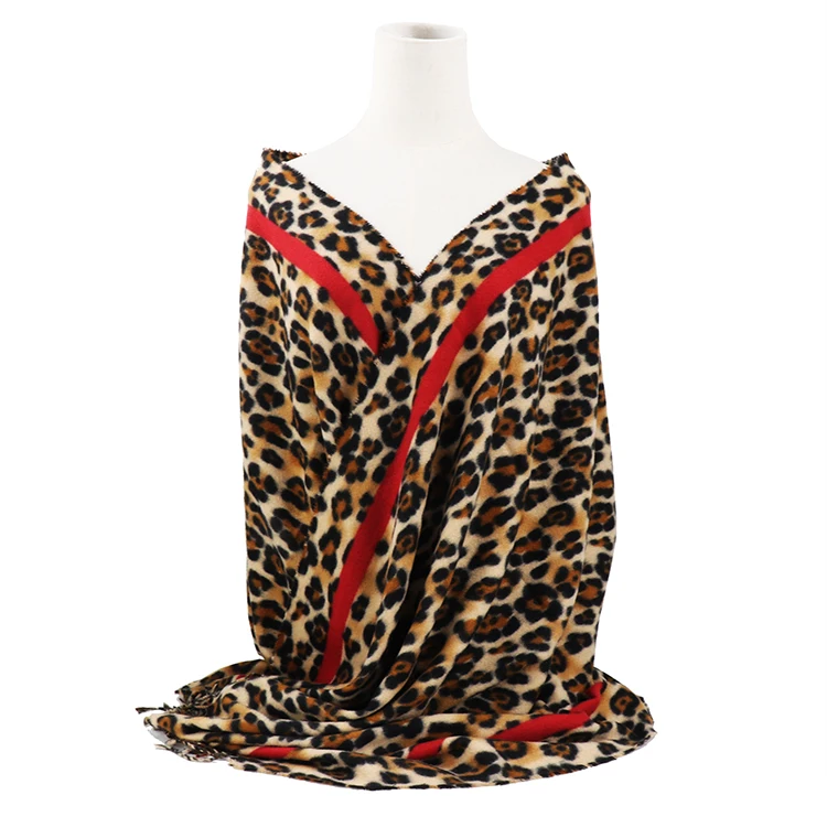 
Leopard scarves animal print scarf for winter 
