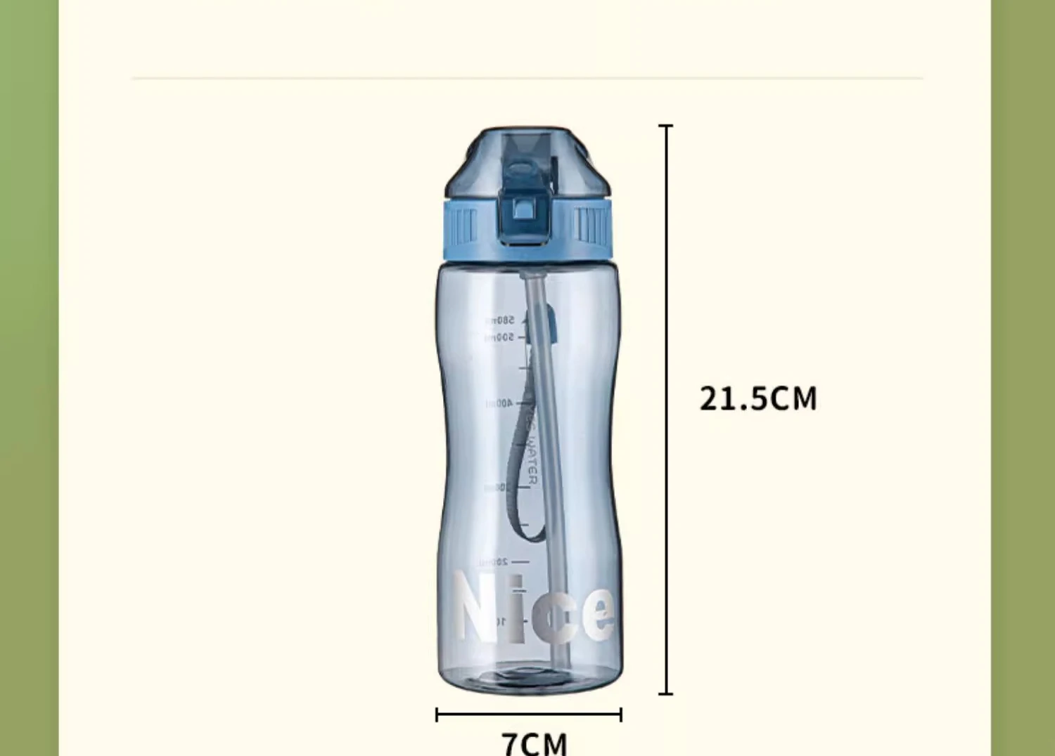 Portable Sports Water Bottle Straw Bpa Free Leakproof Gym Bottle Drink ...