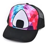 Printed Image Mesh Trucker Hat Custom Logo ,5 Panel Short bill plain gorras trucker cap mesh hat