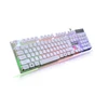 War K1 Suspension Robot Handle Glowing Gaming Keyboard Home Office Computer Keyboard Character Illuminated White Keyboard