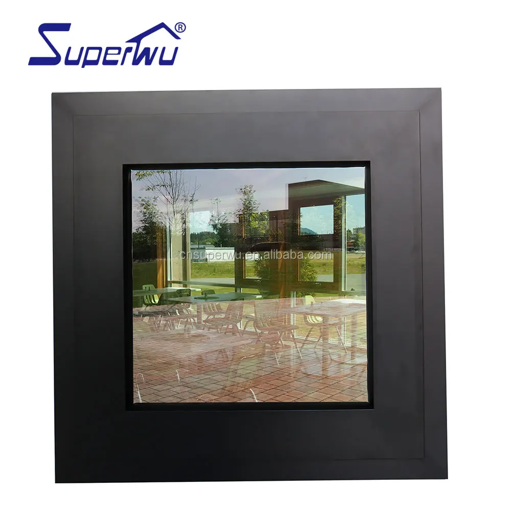 new French style with grill design aluminum casement passive window