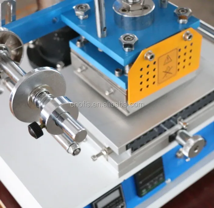 Hot Foil Stamping Machine Leather/Metal/Card/Fabrics/Plastic Heat Press Type Motor Core Component Plate Print