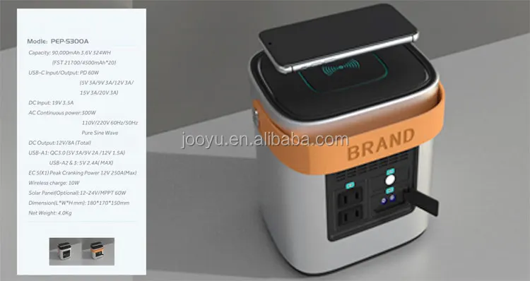 Housing Emergency Portable 300W UPS Power Bank Lithium Camping Power Station - ANKUX.COM