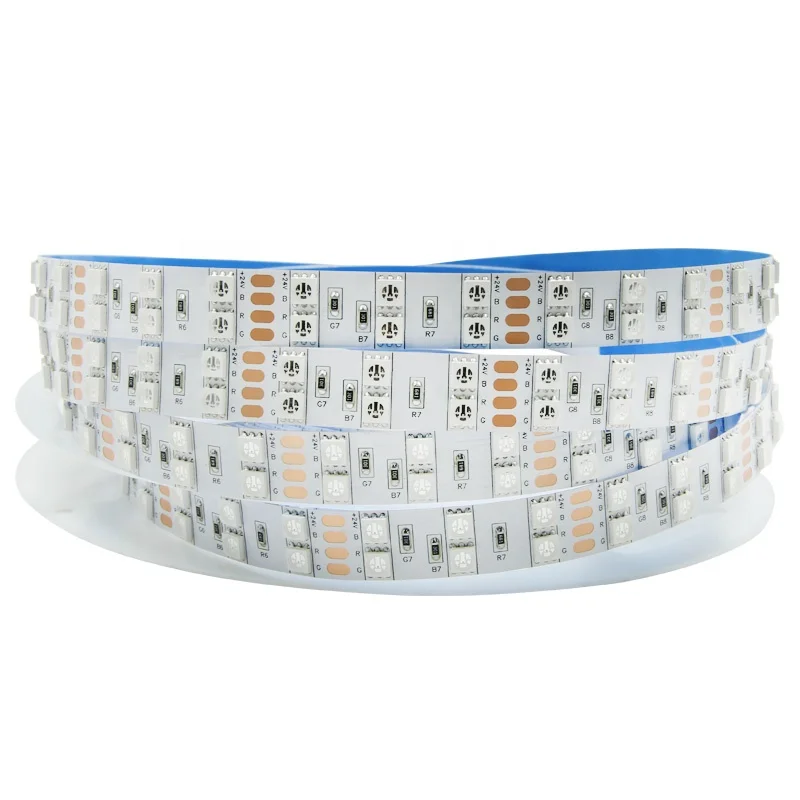 DC 12V 24V Waterproof Smart 120LEDS/M Rgb 5050 Color Rope Ip68 Strip Light Outdoor Waterproof Dimmable