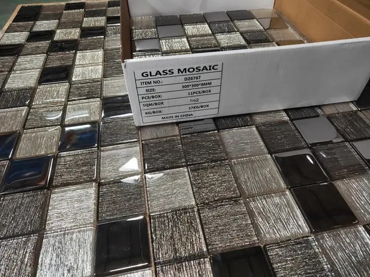 cheap wholesale backsplash mosaic Glass Mosaic Mosaic for bathroom and kitchen Foshan China