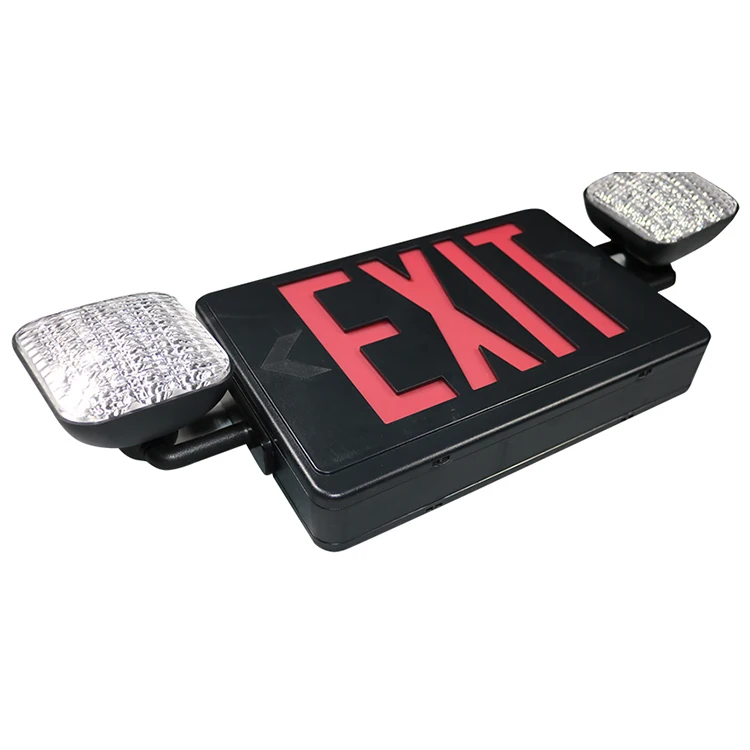 UL listed salida exit sign emergency combo light emergency led light two head