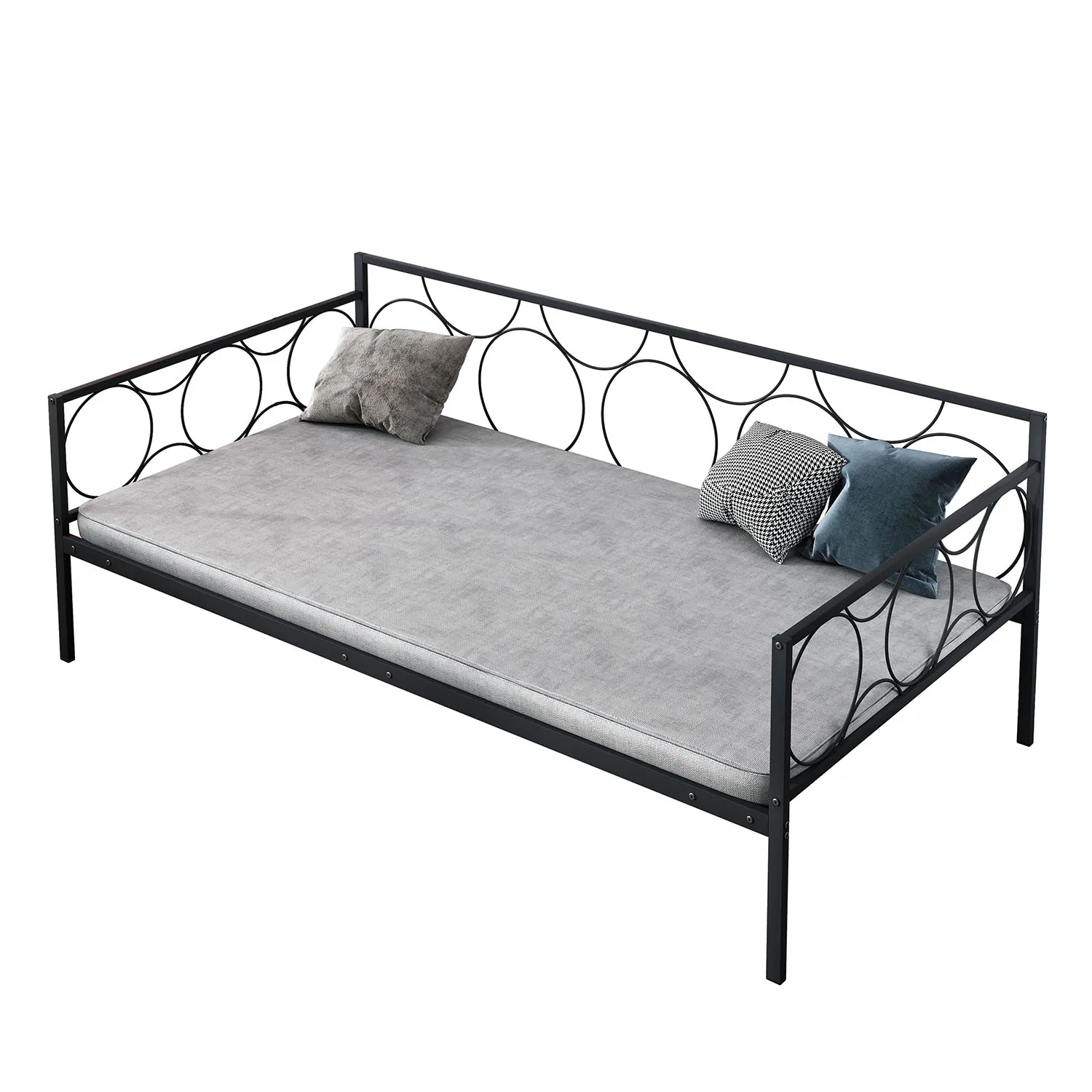 Cheap Living Room Bed Furniture Iron Daybed Metal Sofa Sectional Sofa
