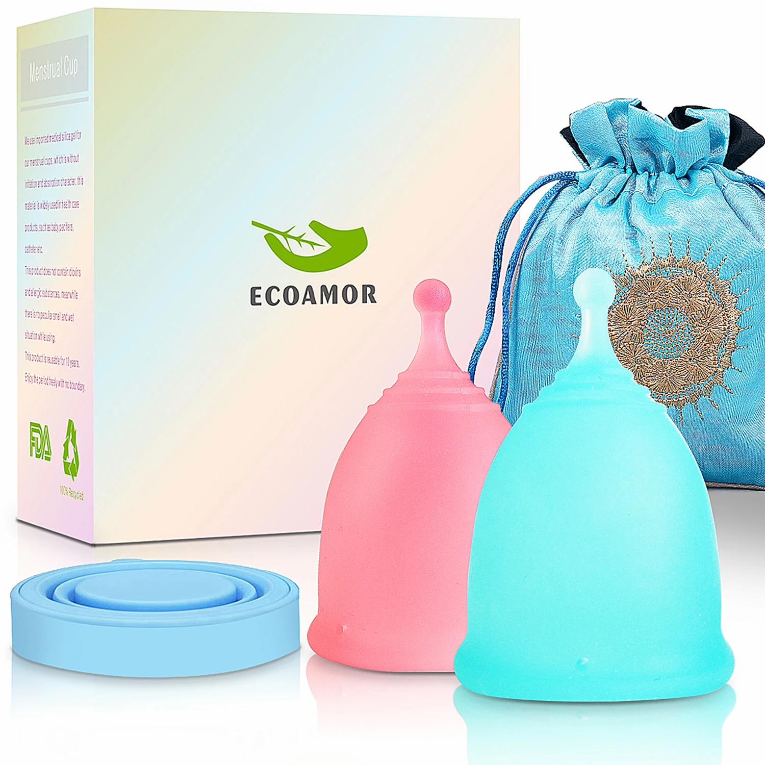 
Eco friendly Reusable Healthcare Medical Grade Silicone Menstrual Cups 