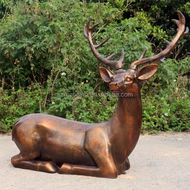 outdoor metal deer